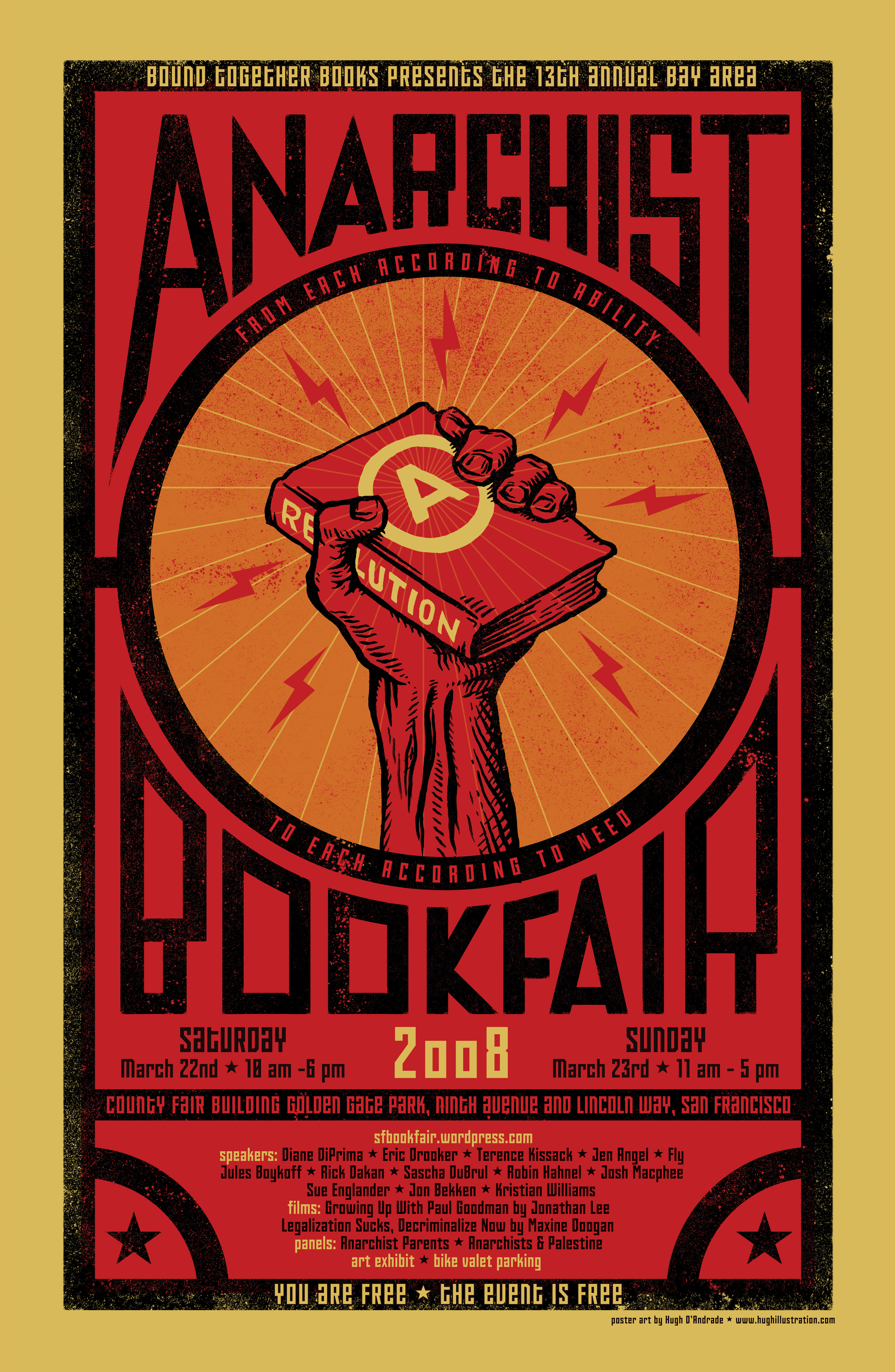 Book Fair Poster Gallery Bay Area Anarchist Book Fair
